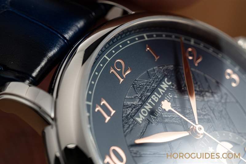 冰川紋藍面,暮色下的白朗峰頂印象|Montblanc明星傳承系列限量新作-復刻表