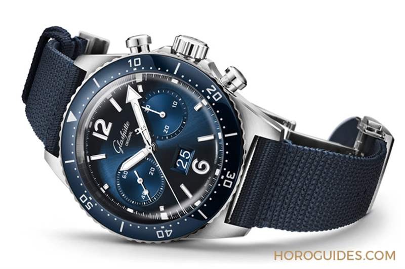 藍(lán)面、藍(lán)陶瓷圈打頭陣! Glashütte Original SeaQ系列首次搭載計時功能-復(fù)刻表