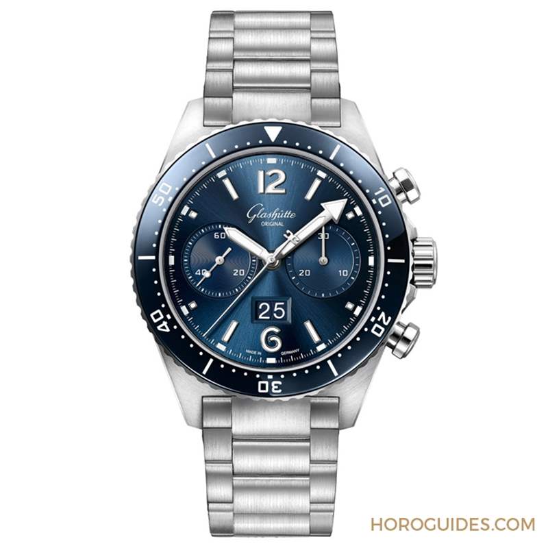 藍(lán)面、藍(lán)陶瓷圈打頭陣! Glashütte Original SeaQ系列首次搭載計時功能-復(fù)刻表