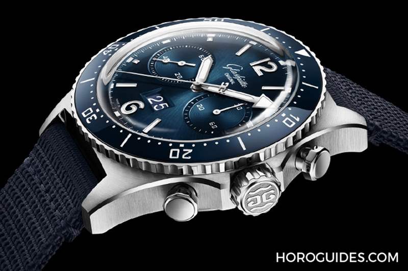 藍(lán)面、藍(lán)陶瓷圈打頭陣! Glashütte Original SeaQ系列首次搭載計時功能-復(fù)刻表