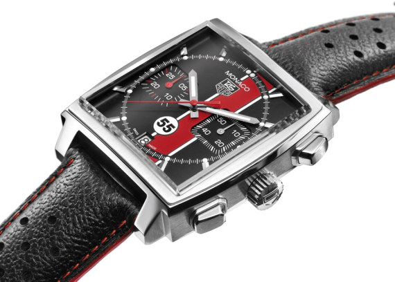 PCA-TAG side  view 2 泰格豪雅(Tag Heuer)和美國保時捷俱樂部聯手推出限量版摩納哥腕表-復刻表