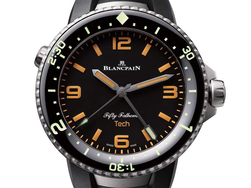 寶珀推出Fifty Fathoms 70th Anniversary Act 2 Tech Gombessa潛水腕表:3小時潛水計時-復刻表