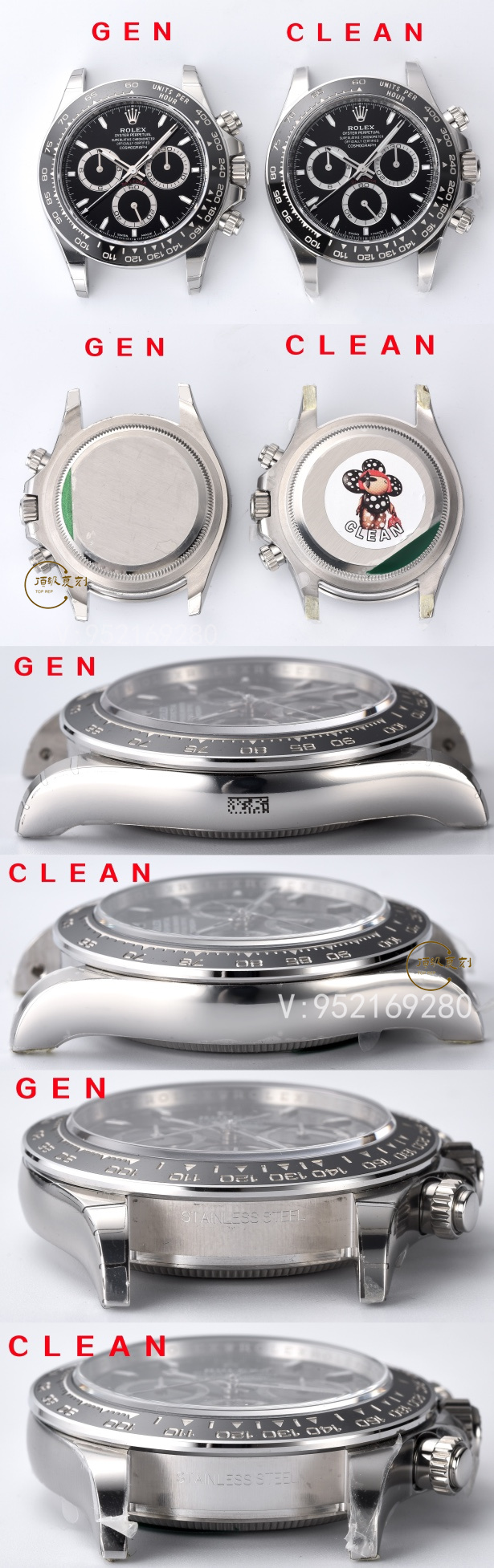 Clean廠C廠勞力士4131黑陶迪126500ln手表對(duì)比正品怎么樣-復(fù)刻表
